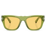 Persol - PO3294S - Verde Trasparente / Giallo - Occhiali da Sole - Persol Eyewear