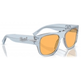 Persol - PO3294S - Azzurro Trasparente / Arancione - Occhiali da Sole - Persol Eyewear