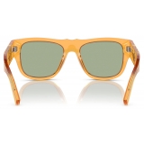 Persol - PO3294S - Arancione Trasparente / Verde Specchiato - Occhiali da Sole - Persol Eyewear
