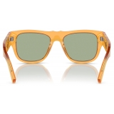 Persol - PO3294S - Transparent Orange / Green Mirror - Sunglasses - Persol Eyewear