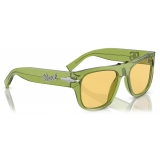 Persol - PO3295S - Verde Trasparente / Giallo - Occhiali da Sole - Persol Eyewear