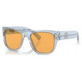 Persol - PO3295S - Azzurro Trasparente / Arancione - Occhiali da Sole - Persol Eyewear