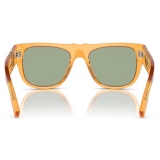 Persol - PO3295S - Transparent Orange / Green Mirror - Sunglasses - Persol Eyewear