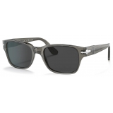 Persol - PO3288S - Transparent Taupe Grey / Polar Black - Sunglasses - Persol Eyewear