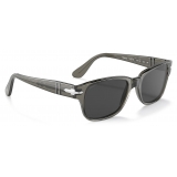 Persol - PO3288S - Transparent Taupe Grey / Polar Black - Sunglasses - Persol Eyewear