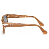 Persol - PO3288S - Striped Brown / Light Blue - Sunglasses - Persol Eyewear
