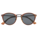 Persol - PO3248S - Terra di Siena / Light Blue - Sunglasses - Persol Eyewear