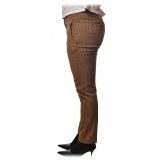 Dondup - Pantalone Modello Perfect in Tessuto Operato - Marrone - Pantalone - Luxury Exclusive Collection