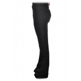Dondup - Wide Leg Trousers Saffie Model - Black - Trousers - Luxury Exclusive Collection