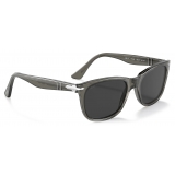 Persol - PO3291S - Transparent Taupe Grey / Polar Black - Sunglasses - Persol Eyewear