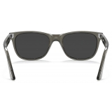 Persol - PO3291S - Transparent Taupe Grey / Polar Black - Sunglasses - Persol Eyewear