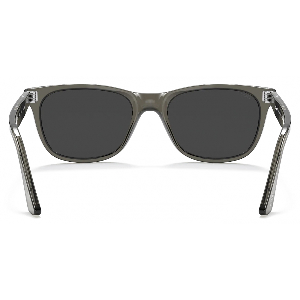 Persol - PO3291S - Transparent Taupe Grey / Polar Black - Sunglasses ...