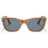 Persol - PO3291S - Striato Marrone / Azzurro - Occhiali da Sole - Persol Eyewear