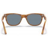 Persol - PO3291S - Striped Brown / Light Blue - Sunglasses - Persol Eyewear
