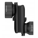 olloclip - Vista Lens Set - Black Lens / Black Clip - iPhone 8 / 7 / 8 Plus / 7 Plus - Telephoto and Super-Wide - Lens Set