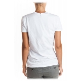 Dondup - T-shirt with Applied Stones - White - T-shirt - Luxury Exclusive Collection