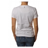 Dondup - T-shirt con Ricamo - Bianco - T-shirt - Luxury Exclusive Collection