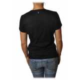 Dondup - T-Shirt with Embroidery - Black - T-shirt - Luxury Exclusive Collection
