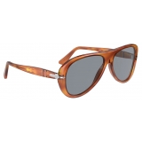 Persol - PO3260S - Terra di Siena / Light Blue - Sunglasses - Persol Eyewear