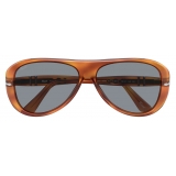 Persol - PO3260S - Terra di Siena / Light Blue - Sunglasses - Persol Eyewear