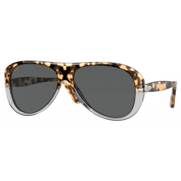 Persol - PO3260S - Brown Tortoise-Transparent Grey / Grey - Sunglasses - Persol Eyewear
