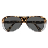 Persol - PO3260S - Brown Tortoise-Transparent Grey / Grey - Sunglasses - Persol Eyewear