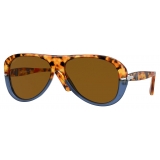 Persol - PO3260S - Marrone Tartarugato/Blu Opale / Marrone - Occhiali da Sole - Persol Eyewear