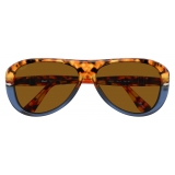 Persol - PO3260S - Marrone Tartarugato/Blu Opale / Marrone - Occhiali da Sole - Persol Eyewear