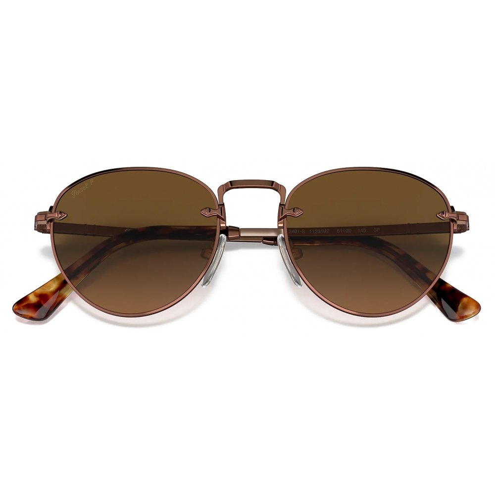 Persol Po2491s Brown Polar Brown Gradient Sunglasses Persol Eyewear Avvenice