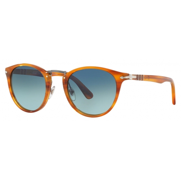 Persol - PO3108S - Striato Marrone / Blu - Occhiali da Sole - Persol Eyewear