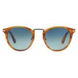 Persol - PO3108S - Striato Marrone / Blu - Occhiali da Sole - Persol Eyewear