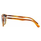 Persol - PO3108S - Striato Marrone / Blu - Occhiali da Sole - Persol Eyewear