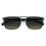 Persol - PO3273S - Grey Gradient Green Striped / Light Grey Gradient - Sunglasses - Persol Eyewear