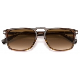 Persol - PO3273S - Grigio Striato Sfumato Marrone / Marrone Sfumato - Occhiali da Sole - Persol Eyewear