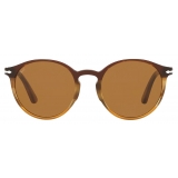 Persol - PO3171S - Striato Marrone / Marrone - Occhiali da Sole - Persol Eyewear