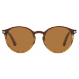 Persol - PO3171S - Striped Brown / Brown - Sunglasses - Persol Eyewear