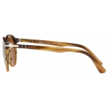 Persol - PO3171S - Striped Brown / Brown - Sunglasses - Persol Eyewear
