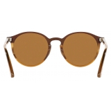 Persol - PO3171S - Striato Marrone / Marrone - Occhiali da Sole - Persol Eyewear