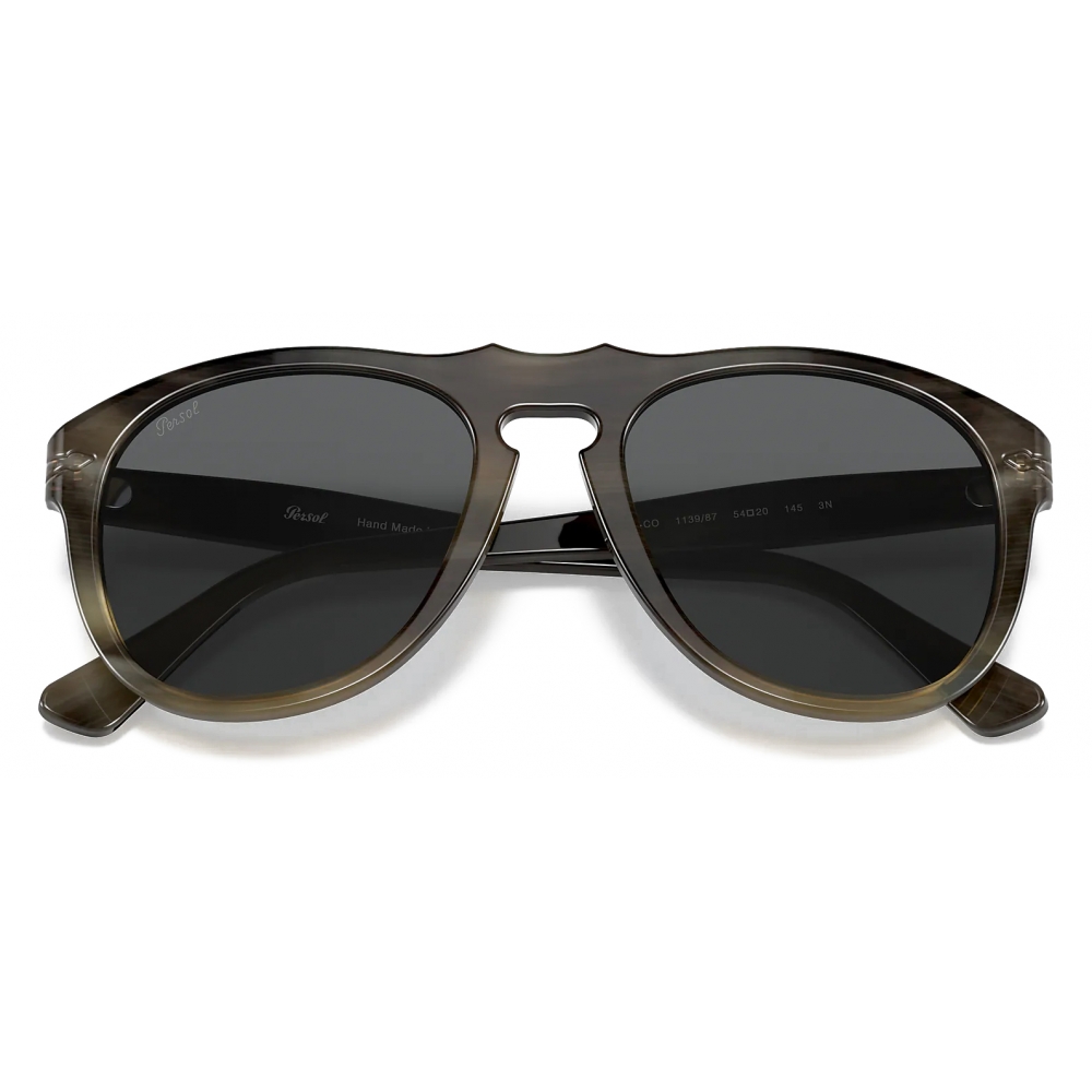 Persol - 649 Series - Horn - Light Brown Horn / Smoke - Sunglasses ...