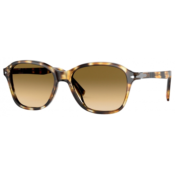 Persol - PO3244S - Giallo Striato Marrone / Marrone Sfumato - Occhiali da Sole - Persol Eyewear