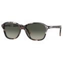 Persol - PO3244S - Striped Brown / Grey Gradient - Sunglasses - Persol Eyewear