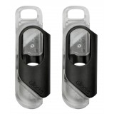 olloclip - iPhone 8 Plus / 7 Plus Clip + Pendant Stand (No Cover) - Clip Nero / Stand Chiaro - Double Pack - Clip Professionale