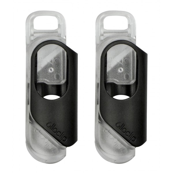 olloclip - iPhone 8 Plus / 7 Plus Clip + Pendant Stand (Cover) - Clip Nero / Stand Chiaro - Double Pack - Clip Professionale