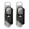 olloclip - iPhone 8 Plus / 7 Plus Clip + Pendant Stand (Case) - Black Clip / Clear Stand - Double Pack - Professional Clip