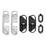 olloclip - iPhone 8 Plus / 7 Plus Clip + Pendant Stand (Case) - Black Clip / Clear Stand - Double Pack - Professional Clip
