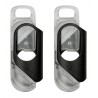 olloclip - iPhone 8 / 7 Clip + Pendant Stand (Case) - Black Clip / Clear Pendant Stand - Double Pack - Professional Clip