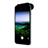 olloclip - Set Lenti Active - Nero / Clip Nero - iPhone 6 / 6s / 6 Plus / 6s Plus - Ultra-Wide Teleobbiettivo - Set Lenti