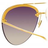 Linda Farrow Dee Aviator Sunglasses