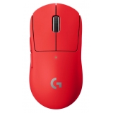 Logitech - Pro X Superlight Wireless Gaming Mouse - Red - Gaming Mouse