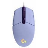 Logitech - G203 Lightsync RGB Gaming Mouse - Lilac - Gaming Mouse